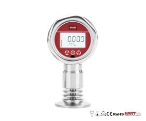SJ Gauge hygienic diaphragm pressure transmitter with stainless steel case