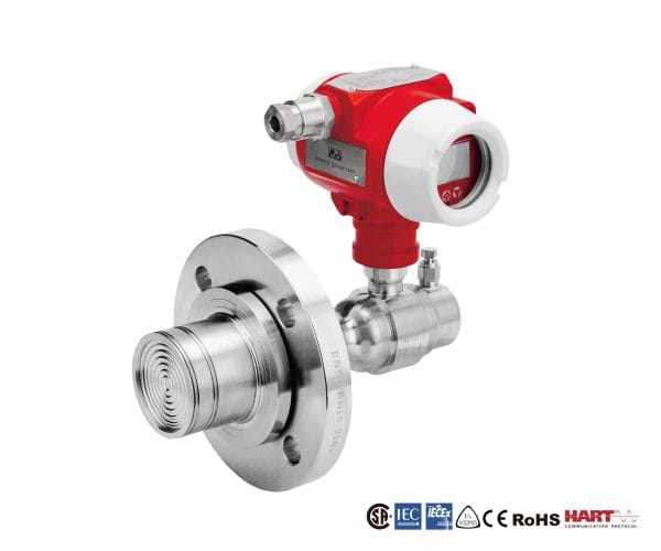 SJ Gauge pressure transmitter with extended welded diaphragm construction