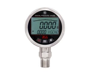 SJ Gauge digital pressure gauge with LCD display and bottom connection