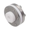 SJ Gauge threaded diaphragm seal with metal upper and plastic lower housing