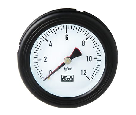 SJ Gauge PRDD duplex manometer with lower back process connections
