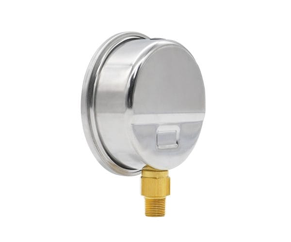 SJ Gauge industrial pressure gauge with stainless steel case