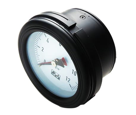 SJ Gauge differential pressure manometer with two Bourdon tube elements