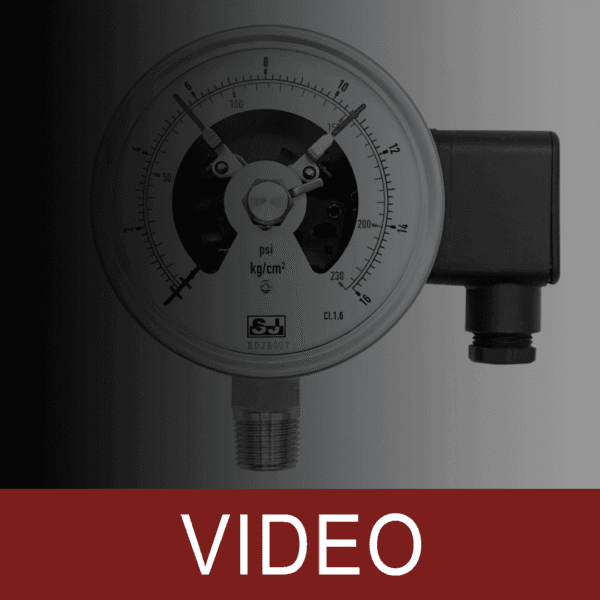 Magnetic Snap-Action Electric Contact Pressure Gauge
