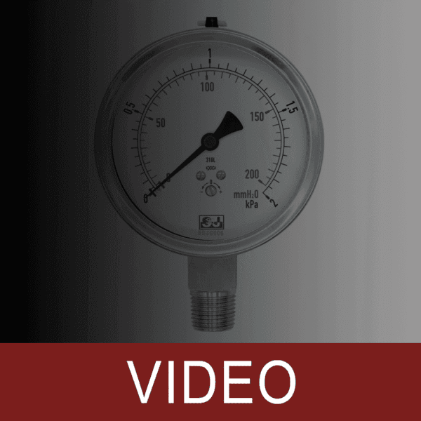 Low Pressure Gauge, Stainless Steel