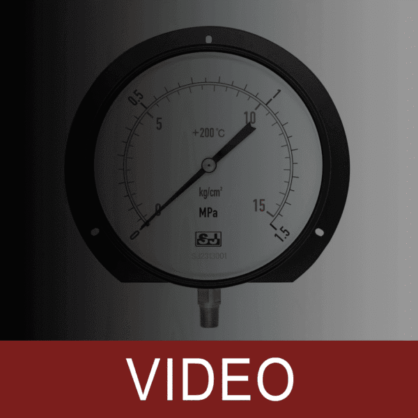 Stainless Steel Pressure Gauge, High Temperature / Boiler