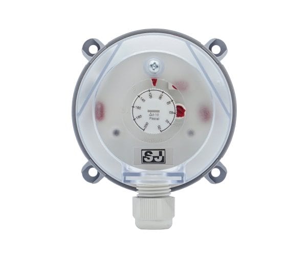 SJ Gauge differential pressure switch with Pascal scale