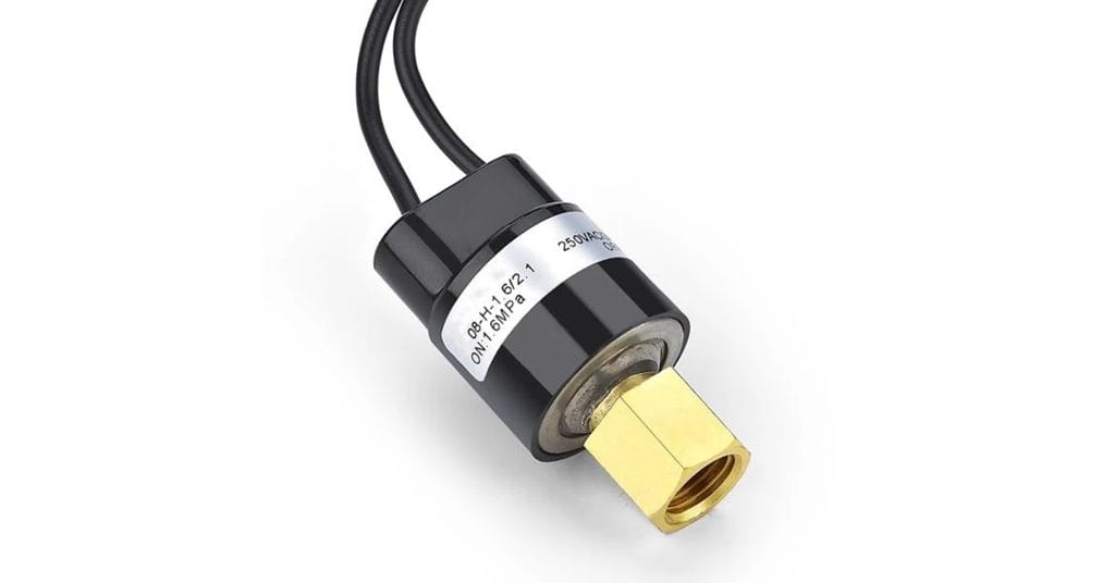 Pressure switch with lead wires