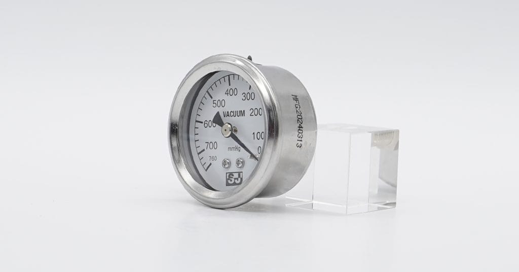 Robust SS vacuum gauge designed for standard industrial use