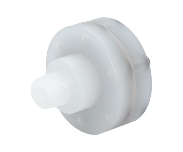 SJ Gauge corrosion-resistant plastic diaphragm seal with threaded connection