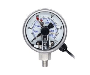SJ Gauge pressure gauge with adjustable warning alarm contact