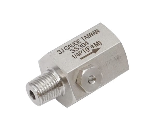 SJ Gauge pressure snubber for pressure gauge protection