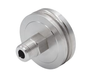 SJ Gauge threaded pressure gauge with welded diaphragm seal