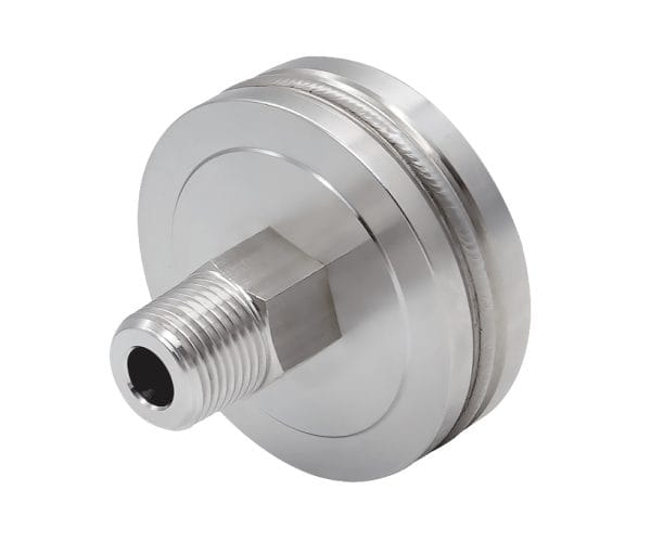 SJ Gauge threaded pressure gauge with welded diaphragm seal