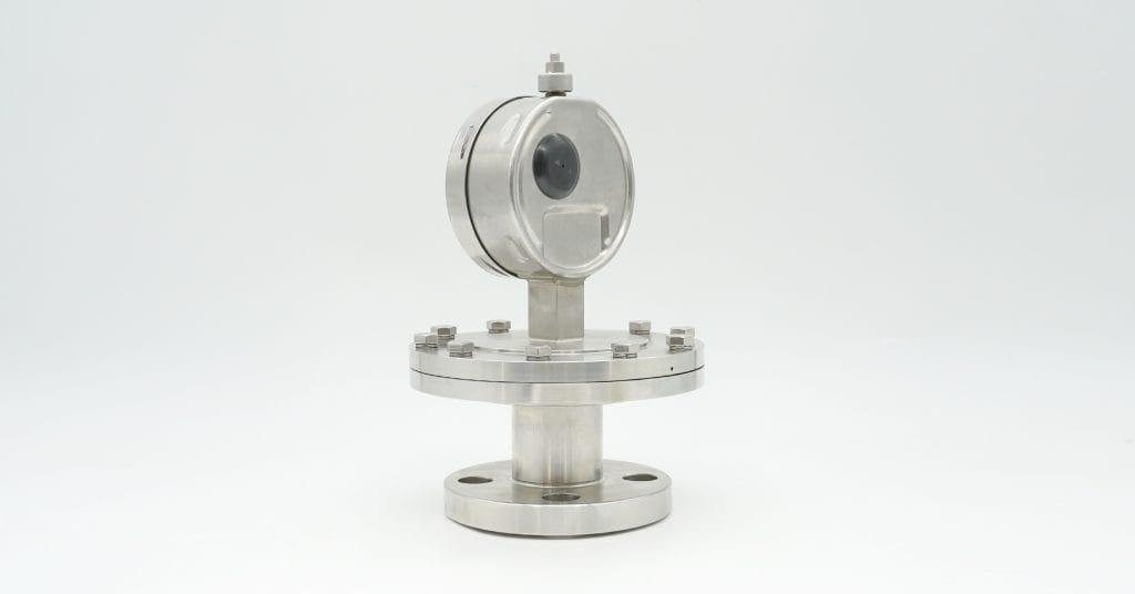 Full PTFE wetted parts diaphragm gauge, fully acid-proof