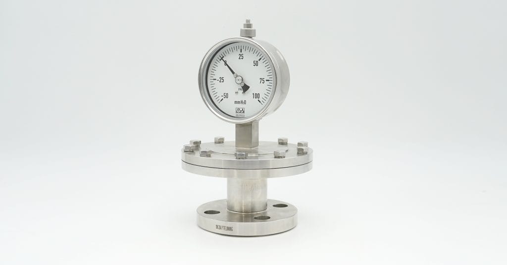 Industrial SS diaphragm pressure gauge with robust construction