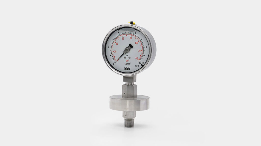 82mm Welded Diaphragm Seal Pressure Gauge