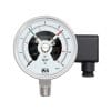 SJ Gauge European-style warning contact pressure gauge