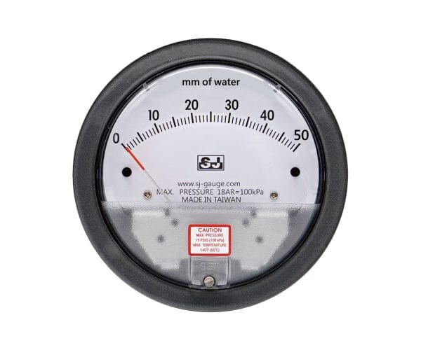 SJ Gauge gauge for low differential pressure measurement