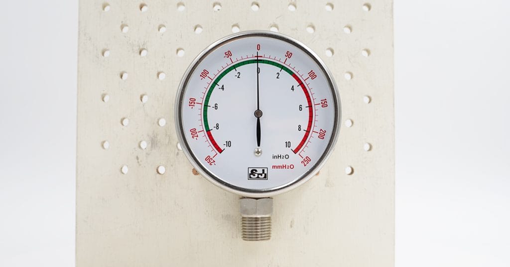 Micro-pressure gauge for industrial monitoring