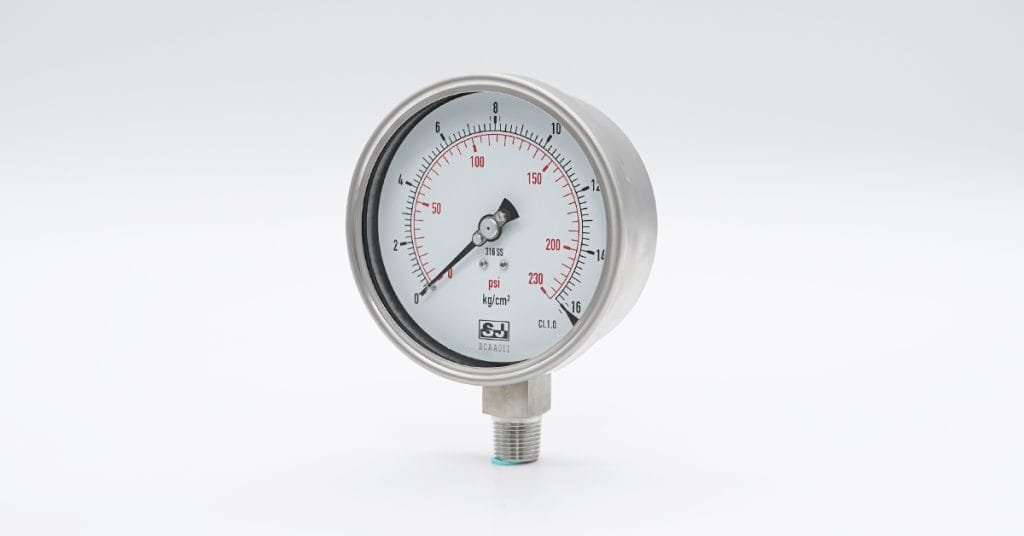 5-inch large dial offers high visibility and durability