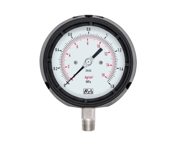 SJ Gauge stainless steel pressure gauge with phenolic case