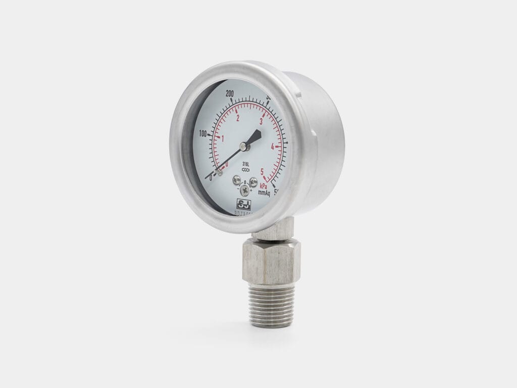 Durable SS capsule gauge for industrial micro-pressure