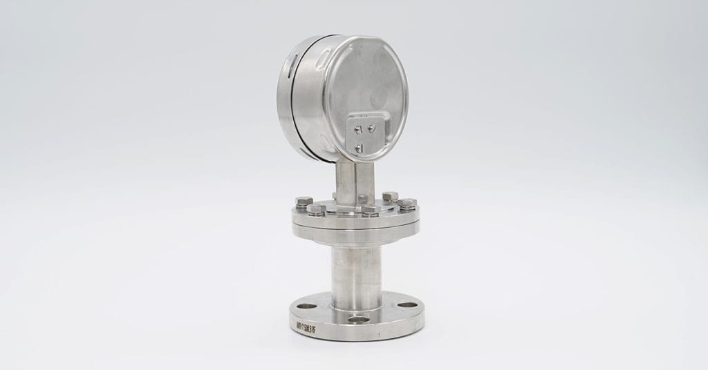 High-quality micro-pressure instrument with flange connection