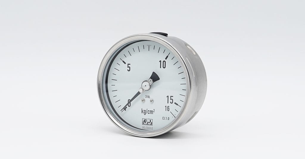 4-inch lower back mount SS gauge for panel space