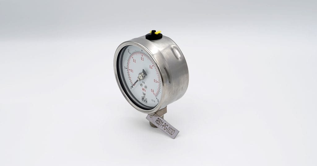 Stainless steel tag plate for easy gauge identification