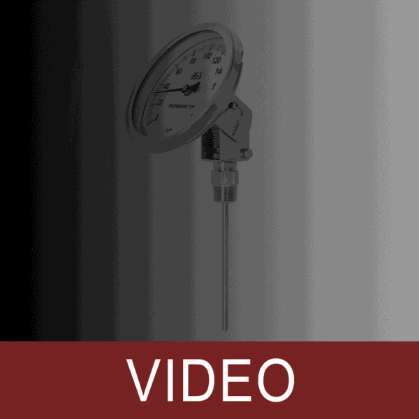Bimetallic Thermometer, Adjustable Angle
