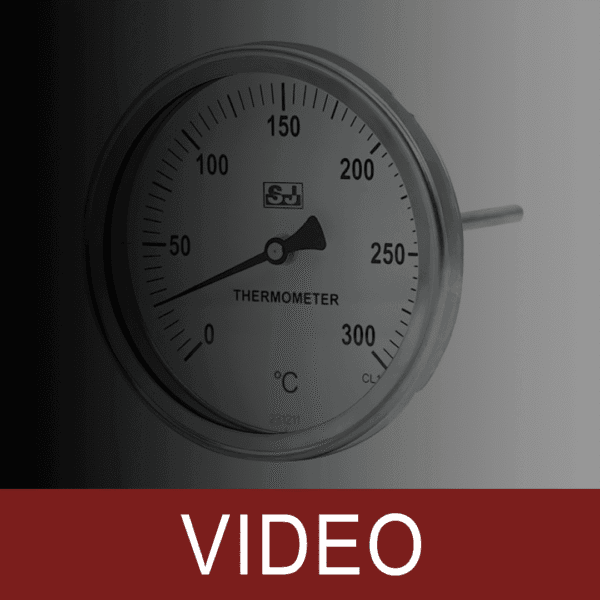 Bimetallic Thermometer, Back Mount