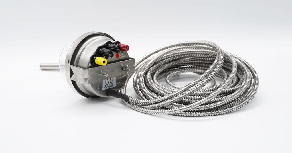4" Contact Gas Actuated Thermometer with U-Clamp, Back Terminal Connection