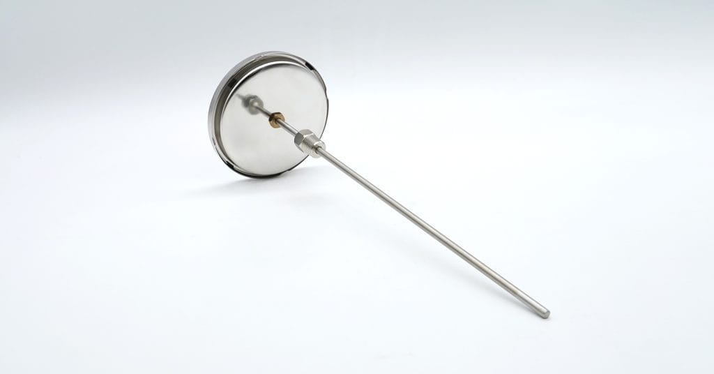 Cooling section with stainless steel long stem