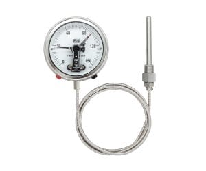 SJ Gauge capillary expansion thermometer with alarm contact