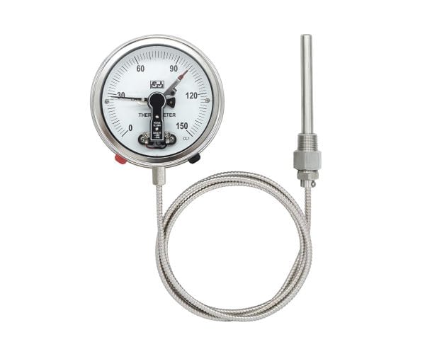 SJ Gauge capillary expansion thermometer with alarm contact