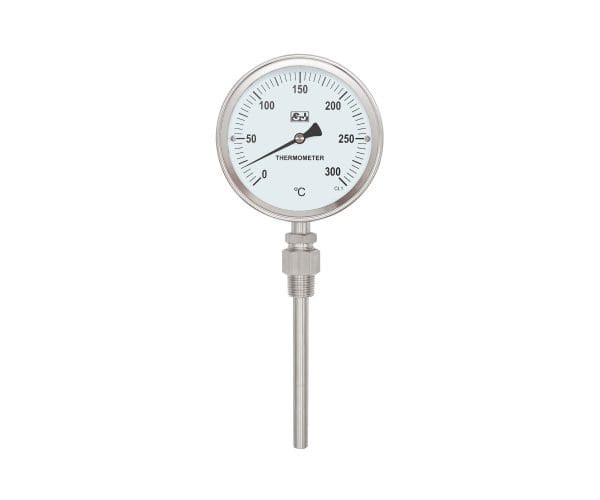 SJ Gauge industrial expansion thermometer with gas-actuated sensing system