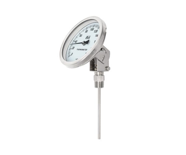 Large view of SJ Gauge adjustable-angle industrial thermometer