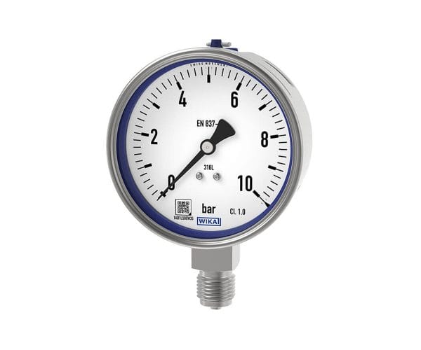 WIKA 232.50 stainless steel safety pressure gauge