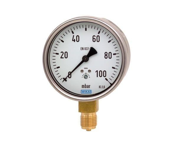 WIKA 612.20 capsule pressure gauge for low pressure measurement