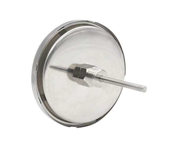 SJ Gauge large back-mount bimetal thermometer