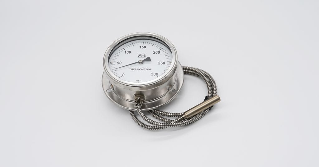 Thermometer with plain stem (without thread)