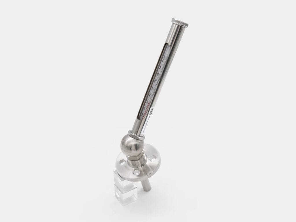 135 degree obtuse angle thermometer