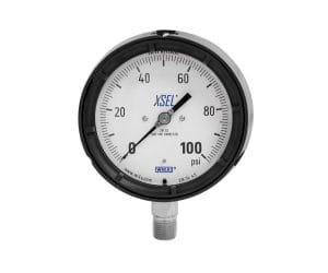 WIKA 233.34 liquid-filled safety pressure gauge