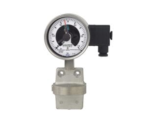 WIKA DPGS43 differential pressure gauge with switch contacts