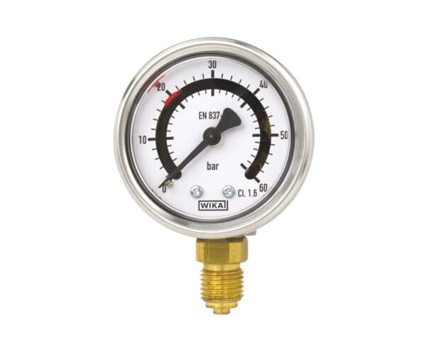 WIKA PGS21 stainless steel pressure gauge with switch contacts