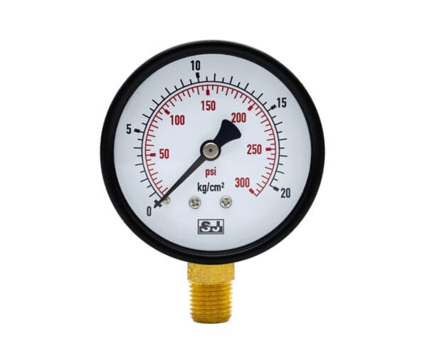 pri-general-industrial-pressure-gauge-front_2 General Industrial Pressure Gauge, Black Steel Case