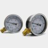 PRI industrial pressure gauges with optional chrome-plated bezel