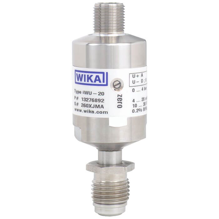 WIKA iWU-20, iWU-25, iWU-26 Intrinsically safe ultra high purity pressure transducer
