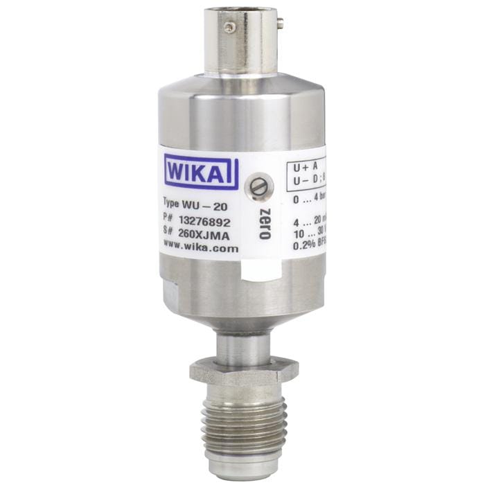 WIKA WU-20, WU-25, WU-26 Ultra high purity pressure transducer with analogue output